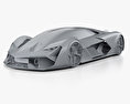 Lamborghini Terzo Millennio 2017 3d model clay render