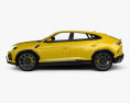 Lamborghini Urus 2020 3D 모델  side view