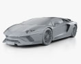 Lamborghini Aventador S 2020 Modèle 3d clay render