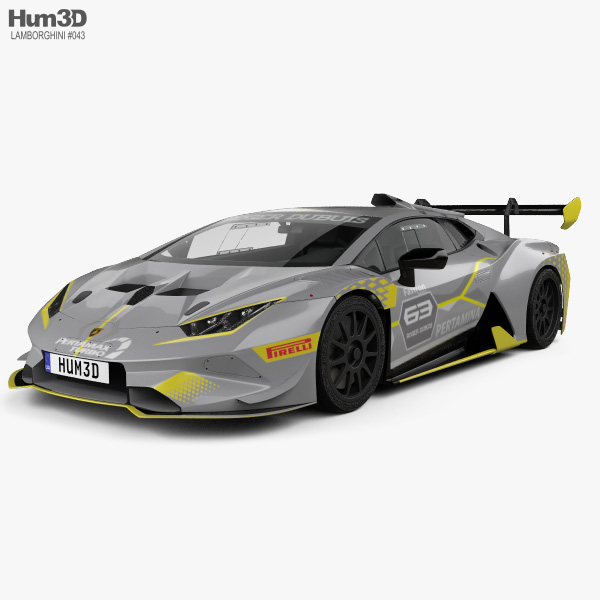 Lamborghini Huracan Super Trofeo Evo Race 2021 Modello 3D