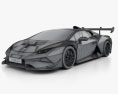 Lamborghini Huracan Super Trofeo Evo Race 2021 3d model wire render
