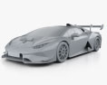 Lamborghini Huracan Super Trofeo Evo Race 2021 3d model clay render