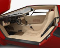 Lamborghini Countach 5000 QV з детальним інтер'єром 1985 3D модель seats