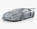 Lamborghini Huracan Super Trofeo con interior 2014 Modelo 3D clay render