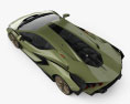 Lamborghini Sian 2022 3D模型 顶视图