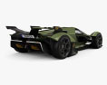Lamborghini V12 Vision Gran Turismo 2021 3D-Modell Rückansicht