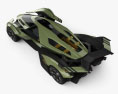 Lamborghini V12 Vision Gran Turismo 2021 3D-Modell Draufsicht