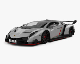 Lamborghini Veneno mit Innenraum 2013 3D-Modell