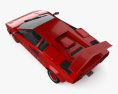 Lamborghini Countach Turbo 1985 3Dモデル top view