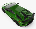 Lamborghini Aventador SVJ coupe 2020 3d model top view