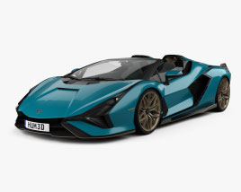 Lamborghini Sian Roadster 2022 3D-Modell