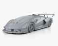 Lamborghini Essenza SCV12 2022 3D модель clay render