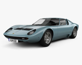 Lamborghini Miura P400S 1970 3D model
