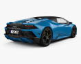 Lamborghini Huracan EVO RWD Spyder 2022 3D模型 后视图