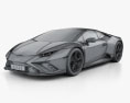 Lamborghini Huracan EVO RWD Spyder 2021 3D 모델  wire render