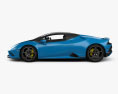 Lamborghini Huracan EVO RWD Spyder 带内饰 2020 3D模型 侧视图