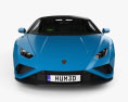 Lamborghini Huracan EVO RWD Spyder 带内饰 2020 3D模型 正面图