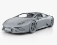 Lamborghini Huracan EVO RWD Spyder 带内饰 2020 3D模型 clay render