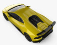 Lamborghini Huracan Performante 인테리어 가 있는 2020 3D 모델  top view