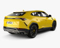 Lamborghini Urus mit Innenraum und Motor 2019 3D-Modell Rückansicht