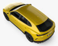 Lamborghini Urus mit Innenraum und Motor 2019 3D-Modell Draufsicht
