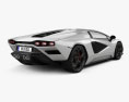 Lamborghini Countach (LPI 800-4) 2022 3D模型 后视图