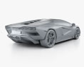 Lamborghini Countach (LPI 800-4) 2022 3D модель