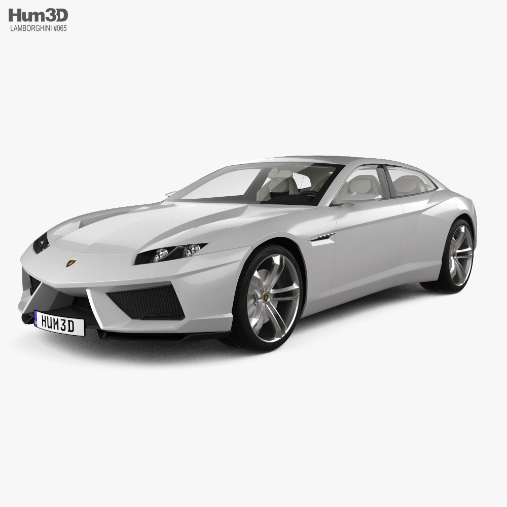 Lamborghini Estoque з детальним інтер'єром 2008 3D модель