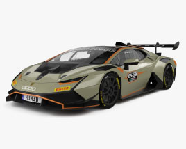 Lamborghini Huracan Super Trofeo Evo Race 2022 3D 모델 