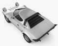 Lancia Stratos 1974 3D-Modell Draufsicht