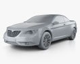 Lancia Flavia descapotable 2012 Modelo 3D clay render