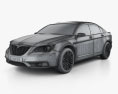 Lancia Flavia 세단 2015 3D 모델  wire render