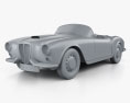 Lancia Aurelia GT Convertibile 1954 Modello 3D clay render