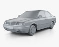 Lancia Dedra (835) 1994 Modello 3D clay render