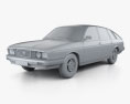 Lancia Gamma Berlina 1976 Modelo 3D clay render
