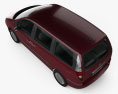 Lancia Phedra 2010 3D模型 顶视图