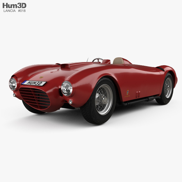 Lancia D24 Pininfarina Spider Sport 1953 3D модель