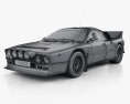 Lancia Rally 037 WRC Group B 1983 Modelo 3d wire render