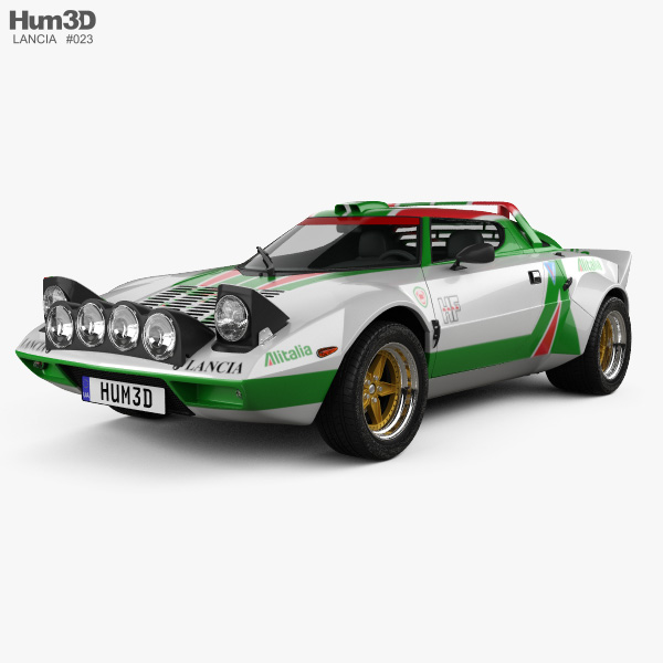 Lancia Stratos Rally 1972 3D model