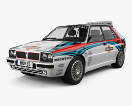 Lancia Delta HF Integrale Martini 1994 3D模型
