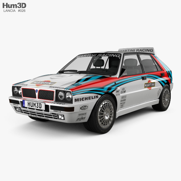 Lancia Delta HF Integrale Martini 1994 3D模型