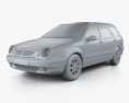 Lancia Lybra Wagon 2005 3D 모델  clay render