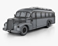 Lancia 3RO P bus 1947 3d model wire render