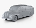 Lancia 3RO P bus 1947 3d model clay render