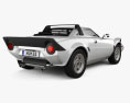 Lancia Stratos インテリアと 1974 3Dモデル 後ろ姿