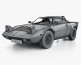 Lancia Stratos with HQ interior 1974 3d model wire render