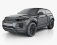 Land Rover Range Rover Evoque 2014 3d model wire render