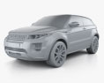Land Rover Range Rover Evoque 2014 3d model clay render