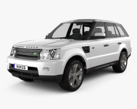 3D model of Land Rover Range Rover Sport 2012