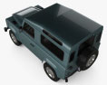 Land Rover Defender 90 旅行車 2011 3D模型 顶视图